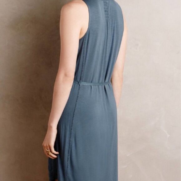 Tiny‎ Anthropologie Syden Floral Embroidered Sleeveless Tank Shirt Dress Size S - Picture 2 of 11